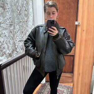 Avirex A-2 Bomber Flight Leather Jacket